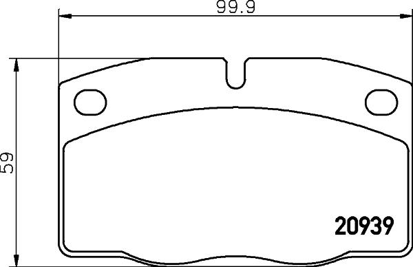 Textar 2093904 - Brake Pad Set, disc brake autospares.lv