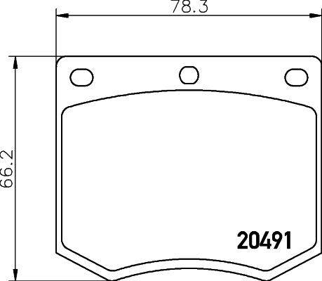 Textar 2049105 - Brake Pad Set, disc brake autospares.lv