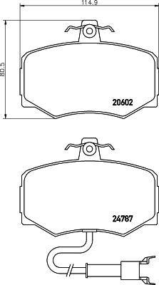 Textar 2060201 - Brake Pad Set, disc brake autospares.lv
