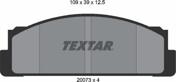 Textar 2007310 - Brake Pad Set, disc brake autospares.lv