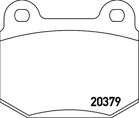 Textar 2037901 - Brake Pad Set, disc brake autospares.lv