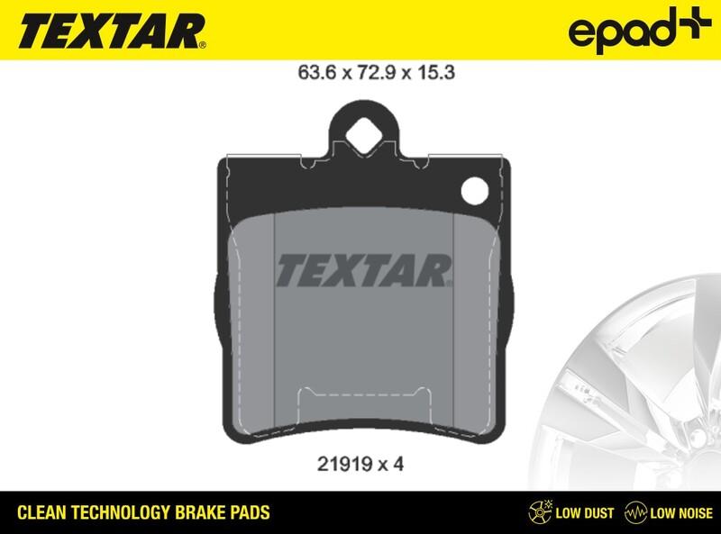 Textar 2191901CP - Brake Pad Set, disc brake autospares.lv