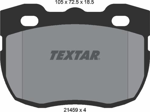 Textar 2145901 - Brake Pad Set, disc brake autospares.lv