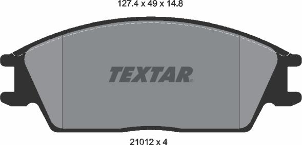 Textar 89009900 - Brake Set, disc brakes autospares.lv
