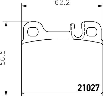 Textar 2102702 - Brake Pad Set, disc brake autospares.lv