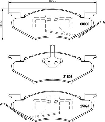 Textar 2180701 - Brake Pad Set, disc brake autospares.lv