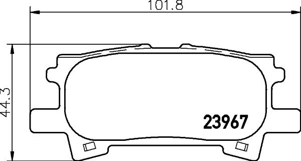 Textar 2396704 - Brake Pad Set, disc brake autospares.lv