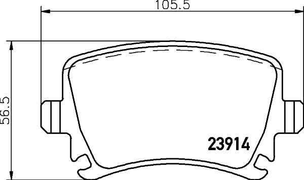Textar 2391410 - Brake Pad Set, disc brake autospares.lv
