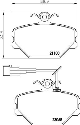 Textar 2306801 - Brake Pad Set, disc brake autospares.lv