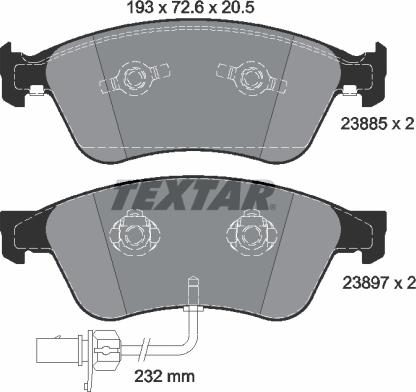 Roulunds Braking FO 858881 - Brake Pad Set, disc brake autospares.lv