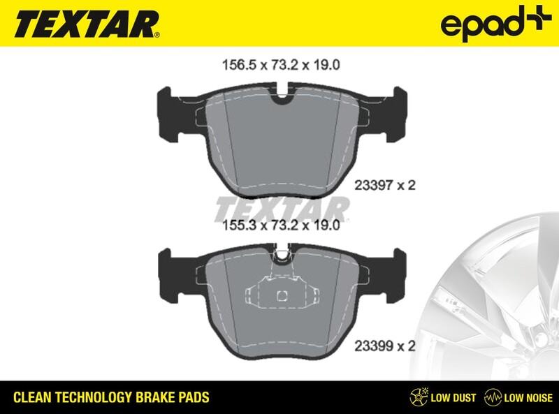 Textar 2339703CP - Brake Pad Set, disc brake autospares.lv