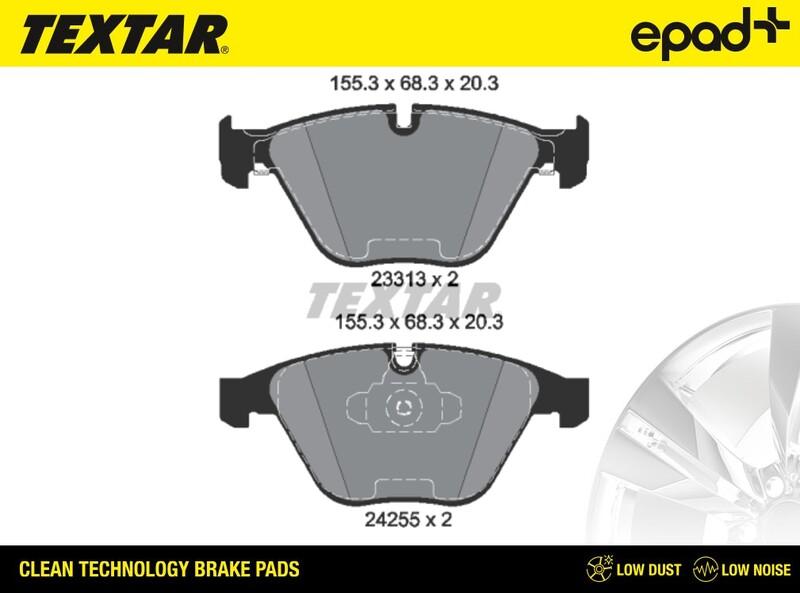 Textar 2331301CP - Brake Pad Set, disc brake autospares.lv