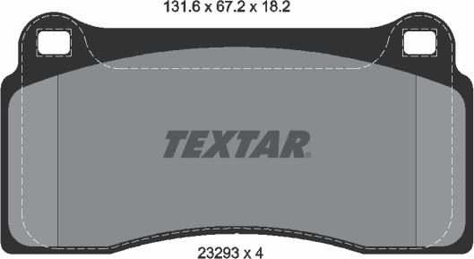 Textar 2329301 - Brake Pad Set, disc brake autospares.lv