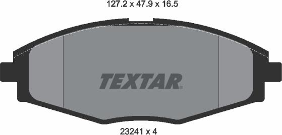 Textar 89014100 - Brake Set, disc brakes autospares.lv