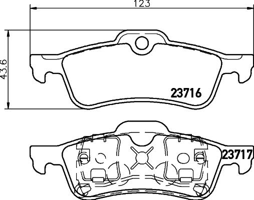 Textar 2371601 - Brake Pad Set, disc brake autospares.lv