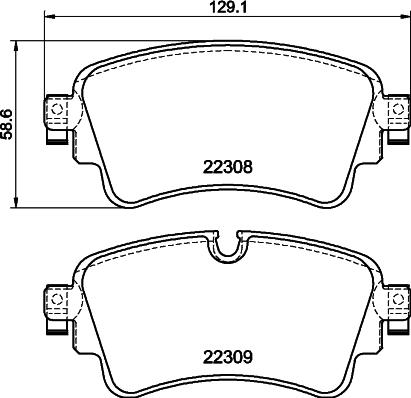 Textar 2230804 - Brake Pad Set, disc brake autospares.lv