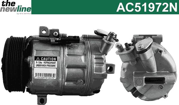 The NewLine AC51972N - Compressor, air conditioning autospares.lv