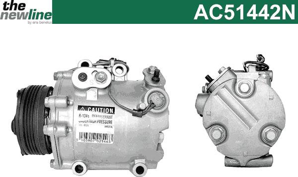 The NewLine AC51442N - Compressor, air conditioning autospares.lv