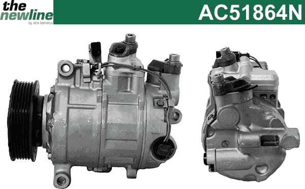 The NewLine AC51864N - Compressor, air conditioning autospares.lv