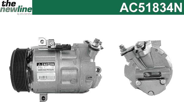 The NewLine AC51834N - Compressor, air conditioning autospares.lv