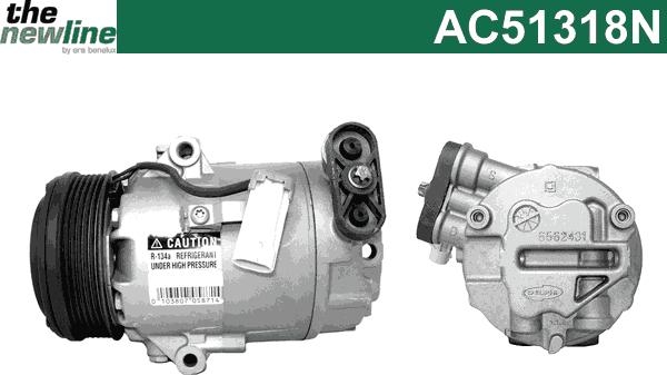 The NewLine AC51318N - Compressor, air conditioning autospares.lv