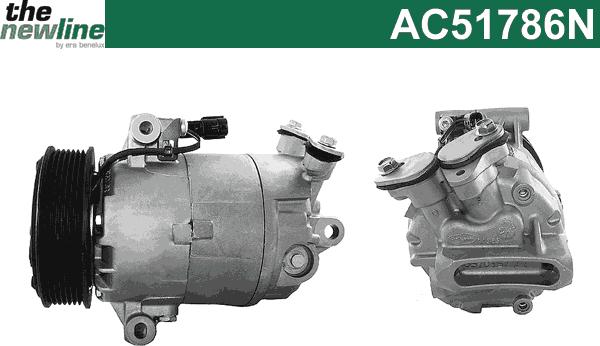 The NewLine AC51786N - Compressor, air conditioning autospares.lv