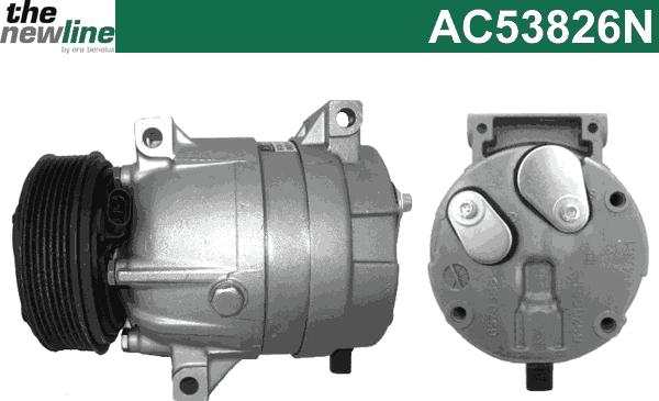 The NewLine AC53826N - Compressor, air conditioning autospares.lv