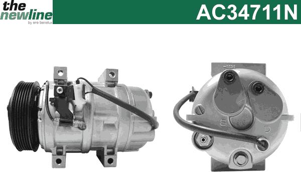 The NewLine AC34711N - Compressor, air conditioning autospares.lv