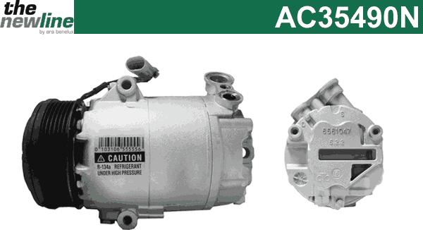 The NewLine AC35490N - Compressor, air conditioning autospares.lv