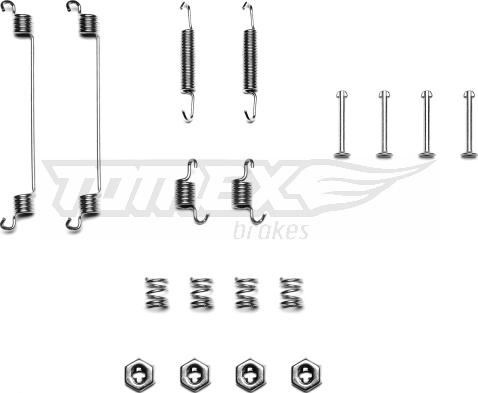 TOMEX brakes TX 40-09 - Accessory Kit, brake shoes autospares.lv