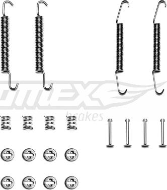 TOMEX brakes TX 40-06 - Accessory Kit, brake shoes autospares.lv