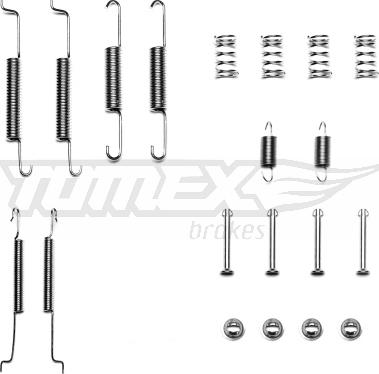 TOMEX brakes TX 40-01 - Accessory Kit, brake shoes autospares.lv