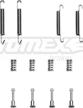 TOMEX brakes TX 40-02 - Accessory Kit, brake shoes autospares.lv