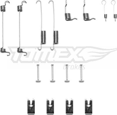 TOMEX brakes TX 40-38 - Accessory Kit, brake shoes autospares.lv