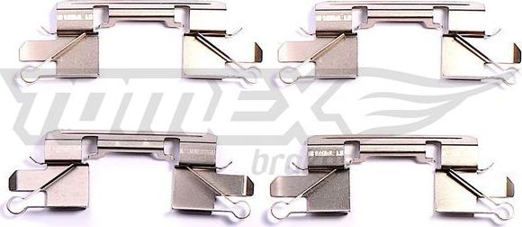 TOMEX brakes TX 43-91 - Accessory Kit for disc brake Pads autospares.lv