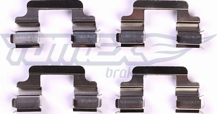 TOMEX brakes TX 43-33 - Accessory Kit for disc brake Pads autospares.lv