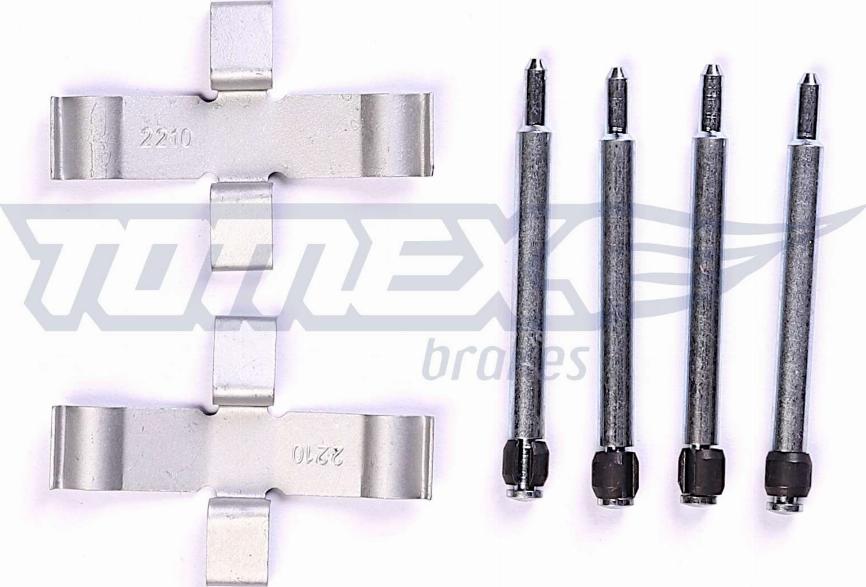 TOMEX brakes TX 43-25 - Accessory Kit for disc brake Pads autospares.lv