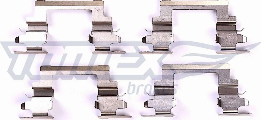 TOMEX brakes TX 43-74 - Accessory Kit for disc brake Pads autospares.lv