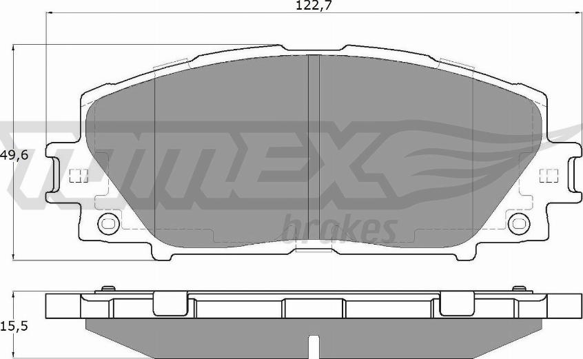 TOMEX brakes TX 19-35 - Brake Pad Set, disc brake autospares.lv