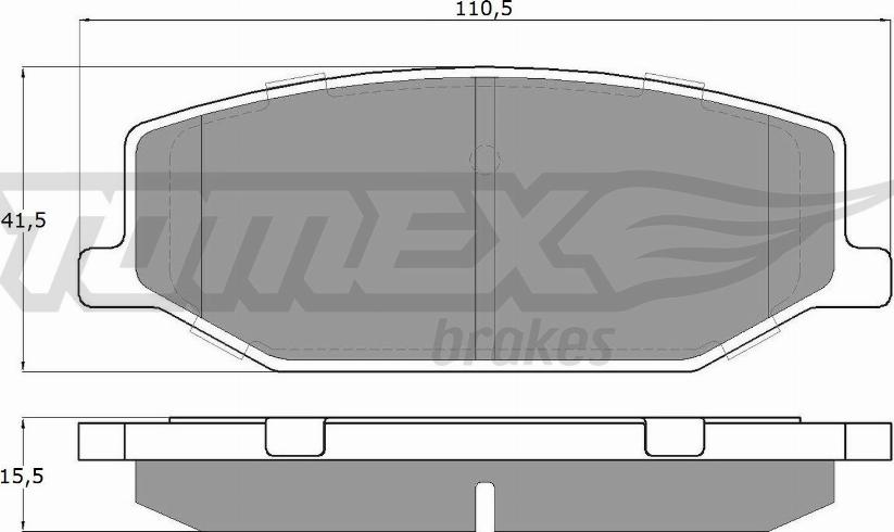 TOMEX brakes TX 19-36 - Brake Pad Set, disc brake autospares.lv