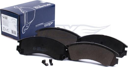 TOMEX brakes TX 14-60 - Brake Pad Set, disc brake autospares.lv