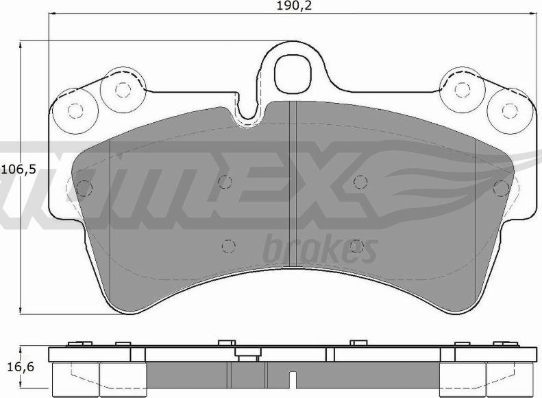 TOMEX brakes TX 14-31 - Brake Pad Set, disc brake autospares.lv