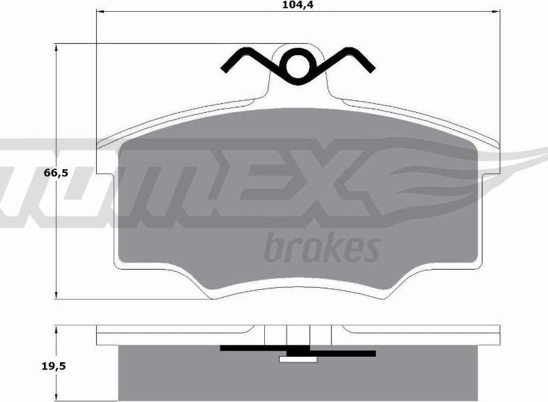 Remsa 2046.30 - Brake Pad Set, disc brake autospares.lv