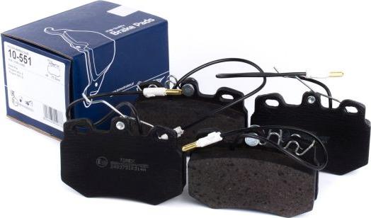 TOMEX brakes TX 10-551 - Brake Pad Set, disc brake autospares.lv