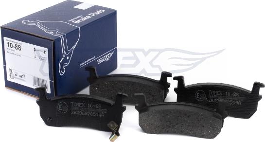 TOMEX brakes TX 10-88 - Brake Pad Set, disc brake autospares.lv