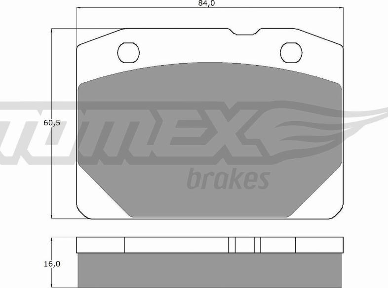 TOMEX brakes TX 10-31 - Brake Pad Set, disc brake autospares.lv