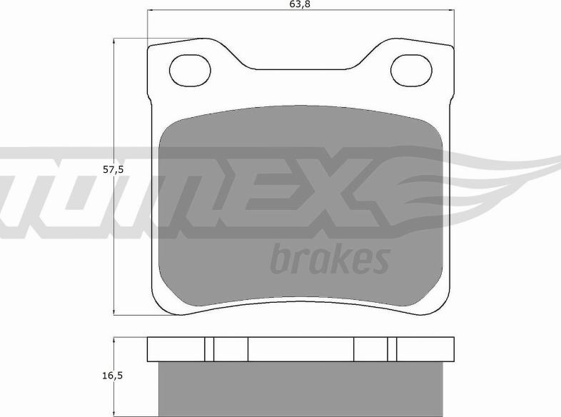 TOMEX brakes TX 11-94 - Brake Pad Set, disc brake autospares.lv