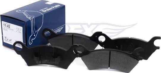 TOMEX brakes TX 11-42 - Brake Pad Set, disc brake autospares.lv