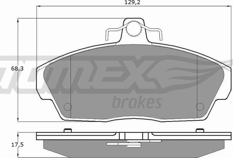 TOMEX brakes TX 11-511 - Brake Pad Set, disc brake autospares.lv