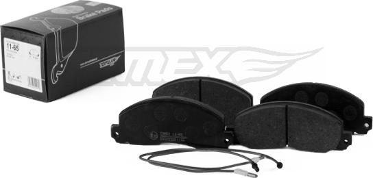 TOMEX brakes TX 11-65 - Brake Pad Set, disc brake autospares.lv